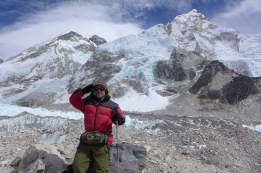 Mt. Everest view from base camp (courtesy of Amosji Attaché Gorkhas)